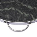 Ver imagem 2 de Forma de Pedra Sabão para Pizza com Alças de Inox Curada 32 Cm