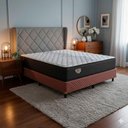 Ver imagem 4 de Conjunto Box Casal Ecoflex Comfort 51x138x188 Marrom Voltagem - S/v