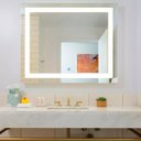 Ver imagem 6 de Espelho Jateado Iluminado com Led Quente e Touch 100x80cm Horizontal