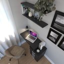 Ver imagem 4 de Escrivaninha Mesa Escritório e Home Office com 4 Gavetas 112cm MDF Preto