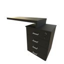 Ver imagem 5 de Escrivaninha Mesa Escritório e Home Office com 4 Gavetas 112cm MDF Preto
