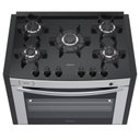 Ver imagem 2 de FOGAO A GAS DE EMBUTIR 5 BOCAS VENAX GAUDI PRISMA VITREO BL INOX GAS GLP