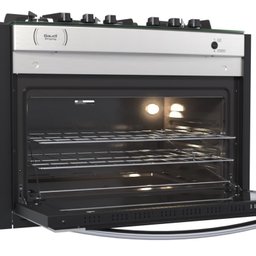 FOGAO A GAS DE EMBUTIR 5 BOCAS VENAX GAUDI PRISMA VITREO BL INOX GAS GLP - 3