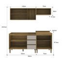 Ver imagem 3 de Conjunto de Cozinha Modulada 4 Peças Margarida Yescasa Marrom/Mel/Arenas