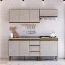 Ver imagem 1 de Conjunto de Cozinha Modulada 4 Peças Margarida Yescasa Marrom/Mel/Arenas