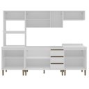 Ver imagem 3 de Cozinha Modulada 5 Peças 2 Aéreos 2 Balcões e 1 Torre Quente Margarida Yescasa Branco