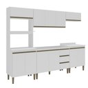 Ver imagem 2 de Cozinha Modulada 5 Peças 2 Aéreos 2 Balcões e 1 Torre Quente Margarida Yescasa Branco