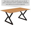 Ver imagem 4 de Mesa Industrial Império 193x91cm Base em Aço e Tampo em Mdf