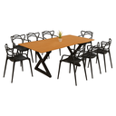 Ver imagem 1 de Mesa Industrial Império 193x91cm Base em Aço e Tampo em Mdf