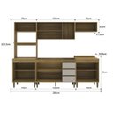 Ver imagem 4 de Cozinha Modulada 5 Peças 2 Aéreos 2 Balcões e 1 Torre Quente Margarida