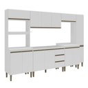 Ver imagem 2 de Conjunto de Cozinha Modulada 6 Peças com Torre Quente e Paneleiro Margarida Yescasa Branco