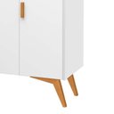 Ver imagem 4 de Aparador Buffet Retrô 3 Portas Classic Branco - Móvebrinque