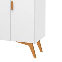 Aparador Buffet Retrô 3 Portas Classic Branco - Móvebrinque - 4