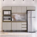 Ver imagem 1 de Cozinha Modulada 4 Peças 2 Aéreos 1 Balcão e 1 Torre Quente Margarida Yescasa Marrom/Mel/Arenas