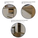 Ver imagem 6 de Cozinha Modulada 4 Peças 2 Aéreos 1 Balcão e 1 Torre Quente Margarida Yescasa Marrom/Mel/Arenas