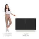 Ver imagem 6 de Balcão de Pia Cozinha 2 Portas Branco/Preto Agata Madesa