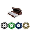 Ver imagem 6 de Bicama Box Baú Solteirão com Suede Marrom 96x203 com Colchão Relax Adorabile Molas Ensacadas Ecoflex