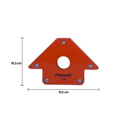 Esquadro Magnetico para Solda 30 Kg Famastil - 6