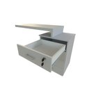 Ver imagem 6 de Escrivaninha Mesa Escritório e Home Office com 4 Gavetas 112cm MDF Cinza