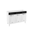 Ver imagem 1 de Balcão de Cozinha Modulado Star New 3 Portas e 3 Gavetas 120cm Branco/Preto - Telasul