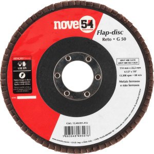 Flap-Disc Cônico 4.1/2" G50 Costado Fibra - Nove54