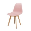 Ver imagem 1 de Kit 2 Cadeiras Eames Wood Rosa Polipropileno Sala Jantar Cozinha