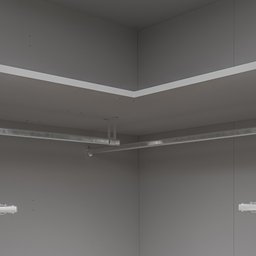 Guarda-roupa de Canto Reto Modular 95cm sem Portas com Cabideiros Jade Cabecasa Madeiramadeira - 6