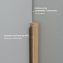 Ver imagem 4 de Guarda-Roupa de Canto Reto Planejado 95cm sem Portas com Cabideiros Jade CabeCasa MadeiraOriginals Cinza/Urbano