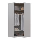 Ver imagem 2 de Guarda-roupa de Canto Reto Modular 95cm sem Portas com Cabideiros Jade CabeCasa MadeiraOriginals