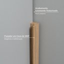 Ver imagem 4 de Guarda-roupa de Canto Reto Modular 95cm sem Portas com Cabideiros Jade CabeCasa MadeiraOriginals