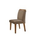 Ver imagem 6 de Conjunto Sala de Jantar Mesa Liz 120cm com Vidro Canto Reto e 4 Cadeiras Athenas Moderna