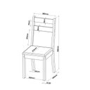 Ver imagem 4 de Mesa de Jantar Retangular Linz 1,60x80 com 6 Cadeiras Sicilia