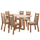 Ver imagem 2 de Mesa de Jantar Retangular Linz 1,60x80 com 6 Cadeiras Sicilia