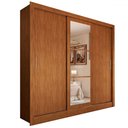 Ver imagem 3 de Guarda-roupa Casal Cali 3 Portas 3 Gavetas com Espelho Cinamomo - Panorama Móveis