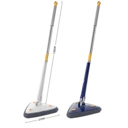 Esfregão Mop Giratório Triangular Limpa Chão Vidro Teto - 1