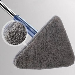 Esfregão Mop Giratório Triangular Limpa Chão Vidro Teto - 4