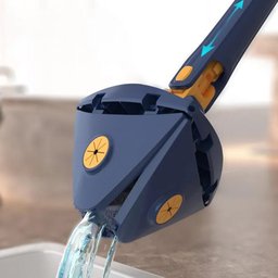 Esfregão Mop Giratório Triangular Limpa Chão Vidro Teto - 5