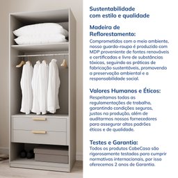 Ponte Modular 80cm com 2 Portas Jade Cabecasa Madeiramadeira - 11