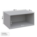 Ver imagem 3 de Ponte Planejada 80cm com 2 Portas Jade CabeCasa MadeiraOriginals Cinza/Urbano