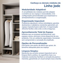 Ponte Modular 80cm com 2 Portas Jade Cabecasa Madeiramadeira - 9