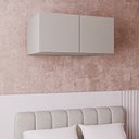 Ver imagem 1 de Ponte Planejada 80cm com 2 Portas Jade CabeCasa MadeiraOriginals Cinza/Urbano
