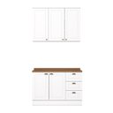 Ver imagem 2 de Cozinha Compacta 2 Peças 100% Mdf com Tampo Americana