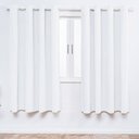 Ver imagem 1 de Cortina Quarto Infantil Branca Duas Partes 2 Metros