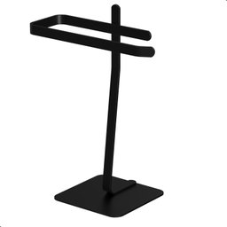 Porta Toalha Lavabo de Bancada Suporte Para Toalha Oslo:Preto - 2