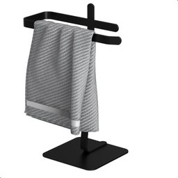 Porta Toalha Lavabo de Bancada Suporte Para Toalha Oslo:Preto - 1