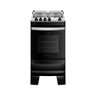 Fogão 4 Bocas Preto com Mesa Inox Atlas Agile Up Bivolt - 2