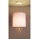 Ver imagem 2 de Luminária Pendente Infantil Laço Crú 25x25 1e27