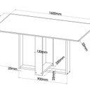 Ver imagem 3 de Mesa de Jantar Retangular Linz 1,60x80 com 6 Cadeiras Sicilia
