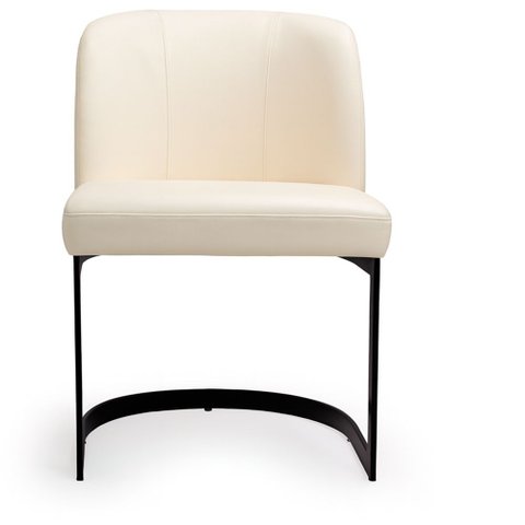 Cadeira Luna para Sala de Jantar Courino Off White - Sallar Home