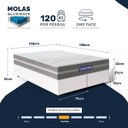 Ver imagem 3 de Cama Box com Colchão Gazin de Molas Ensacadas One Face Air Up Queen 158cm